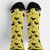 Stich Dancers Gold und Black Stich Shoes Gemustert Socken (Oben)