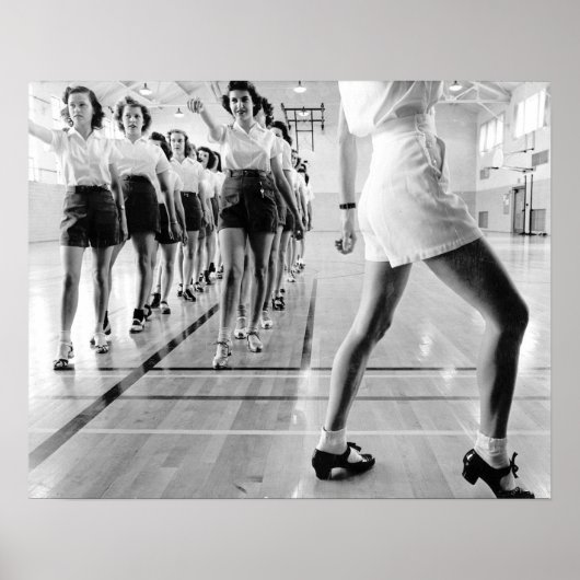 Stich Dancing Class, 1942. Vintages Foto Poster (Vorne)