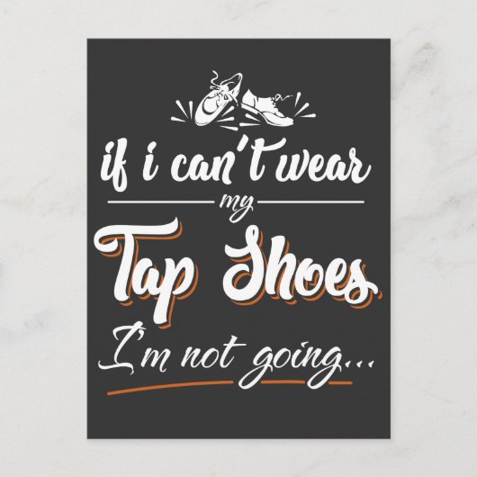 Stich Dancing - Geschenk für Tänzer, Stich Schuhe Postkarte (Vorderseite)