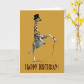 Stich Dancing Giraffe Karte (Gelbe Blume)