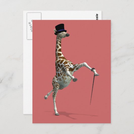 Stich Dancing Giraffe Postkarte (Vorne/Hinten)