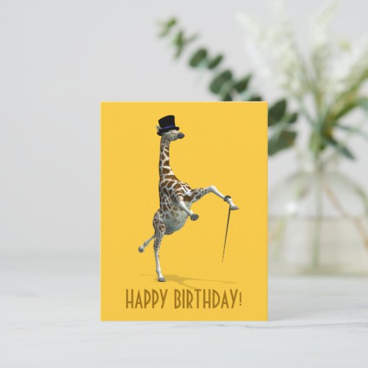 Stich Dancing Giraffe Postkarte (Stehend Vorderseite)