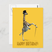 Stich Dancing Giraffe Postkarte (Vorne/Hinten)