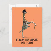 Stich Dancing Giraffe Postkarte (Vorne/Hinten)