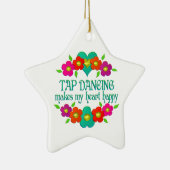 Stich Dancing Heart Happy Keramik Ornament (Rechts)