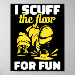 Stich Dancing Ich schlage den Boden für Spaß Stich Poster