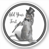 Stich Dancing Kitten Aufkleber (Vorderseite)