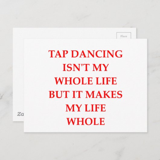 STICH DANCING POSTKARTE (Vorne/Hinten)