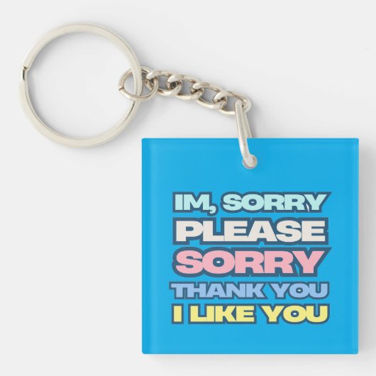 Stich dir selbst und lebe länger selbst Gebet Schlüsselanhänger (Vorderseite)