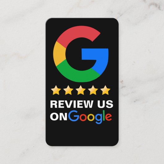 Stich, Google Review QR Code Google Ratings Visitenkarte (Vorderseite)