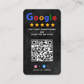 Stich, Google Review QR Code Google Ratings Visitenkarte (Rückseite)