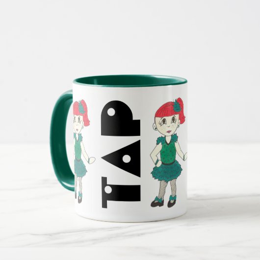 STICH-Klassentänzer-Choreograf-Geschenk Tasse (Vorderseite Links)