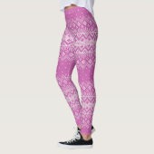 Stich-Muster, gegossen, orchid, rosa ID208 Leggings (Links)