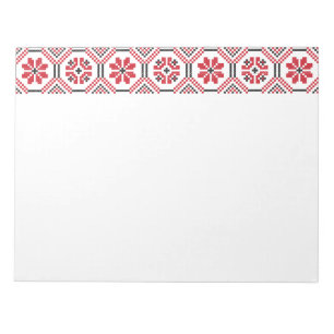 Stich-Muster Notizblock