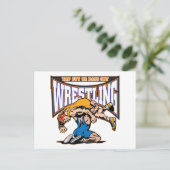 Stich-Out-Wrestler Postkarte (Stehend Vorderseite)