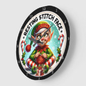 Stich-Rückstellfläche Große Wanduhr (Winkel)