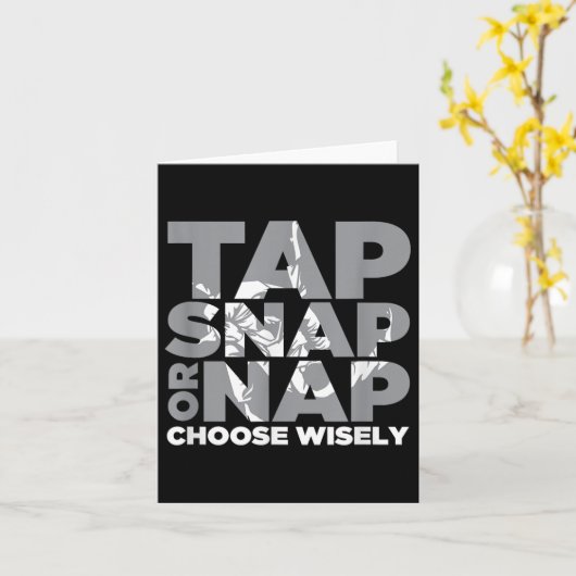 Stich Snap oder Nickerchen Brazillian Jiu Jitsu Bj Karte (Gelbe Blume)