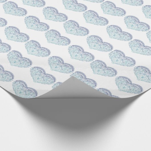 Stich Stich Stickerei Hart Custom Gift Wrap Geschenkpapier (Ecke)