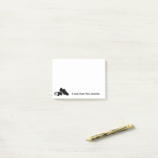 Stich Tanzlehrer Lehrer Lehrer Personalisiert Post-it Klebezettel (Auf Schreibtisch)