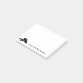 Stich Tanzlehrer Lehrer Lehrer Personalisiert Post-it Klebezettel (angewinkelt)