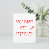 Stiche erhalten Stiche Postkarte (Stehend Vorderseite)
