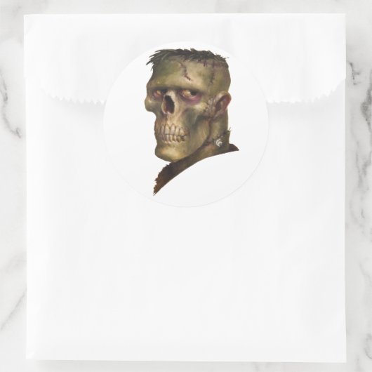 Stiche Runder Aufkleber (Tasche)