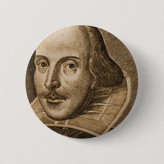 Stiche Shakespeare Droeshout Button (Vorderseite)