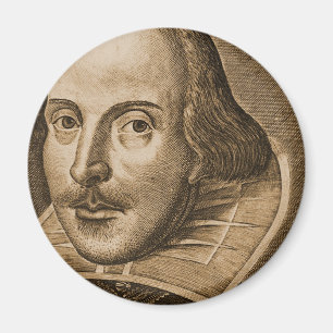 Stiche Shakespeare Droeshout Magnet