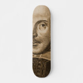 Stiche Shakespeare Droeshout Skateboard (Vorne)