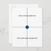 Stichprobenprüfung Einladungspostkarte (Vorne/Hinten)