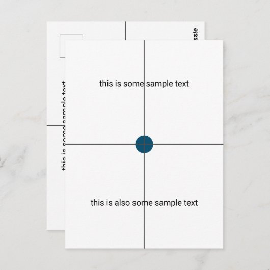 Stichprobenprüfung Postkarte (Vorne/Hinten)