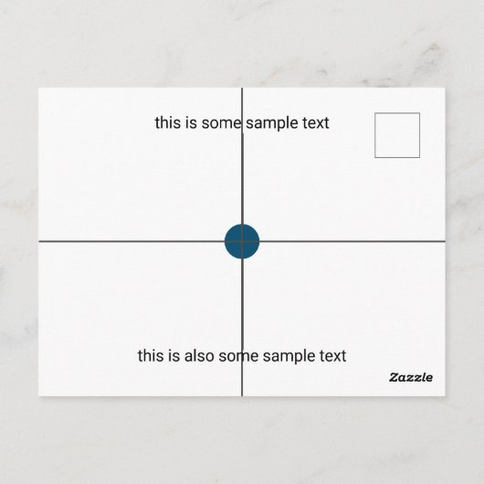 Stichprobenprüfung Postkarte (Rückseite)