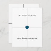 Stichprobenprüfung RSVP Karte (Vorne/Hinten)