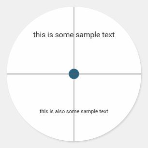 Stichprobenprüfung Runder Aufkleber
