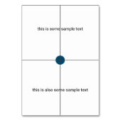 Stichprobenprüfung Tischnummer (Rückseite)