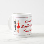 Stichwort gegebene Ballsaal-Tanz-Tasse Kaffeetasse (Vorderseite Links)