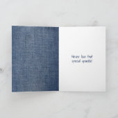 Stick Birthday Girl mit Balloon Karte (Innenseite)