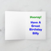 Stick Boy Birthday Card Karte (Innenseite)
