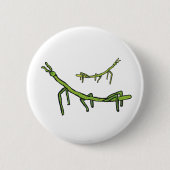 Stick Bug Insekt Button (Vorderseite)