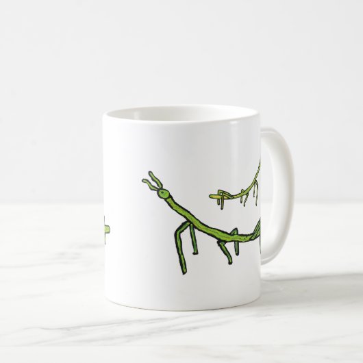 Stick Bug Insekt Kaffeetasse (VorderseiteRechts)