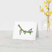Stick Bug Insekt Karte (Gelbe Blume)