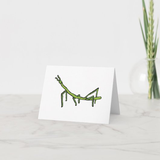 Stick Bug Insekt Karte (Vorderseite)