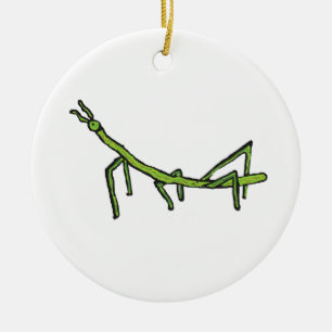 Stick Bug Insekt Keramik Ornament