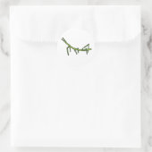 Stick Bug Insekt Runder Aufkleber (Tasche)