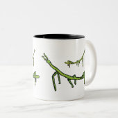 Stick Bug Insekt Zweifarbige Tasse (VorderseiteRechts)
