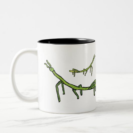 Stick Bug Insekt Zweifarbige Tasse (Links)