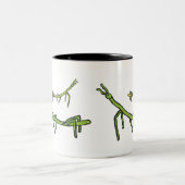 Stick Bug Insekt Zweifarbige Tasse (Mittel)