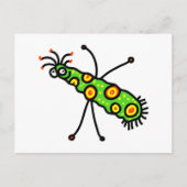 Stick Cartoon Germ Postkarte (Vorderseite)