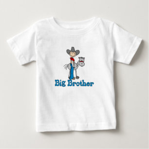 Stick Cowboy Big Brother Baby T-shirt
