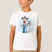 Stick Cowboy N Pferd T-Shirt (Vorderseite)